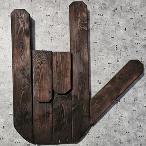 Rustic Brown Wooden Wall Art Decor